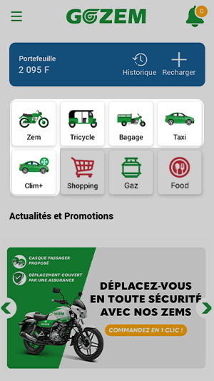 Commandez le véhicule de votre choix