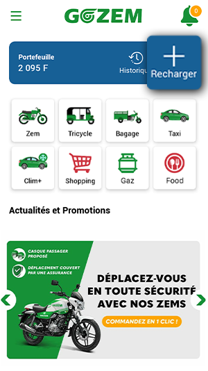 Rechargez votre portefeuille et payez sans espèces